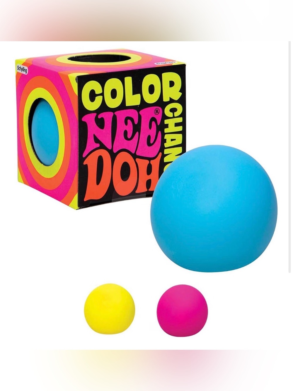 1 Yellow Schylling sealed colour change needoh & 1 Nice Ice baby blue